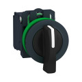 Harmony xb5 - bouton tournant à crosse - ø22 - flush - 2 pos fix - noir - 1f