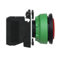 Harmony xb5 - bouton poussoir - ø22 - flush - dépassant - marqué - rouge - 1o