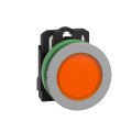 Harmony xb5 - voyant lumineux del - Ø22 - col flush grise - orange - 24v - vis