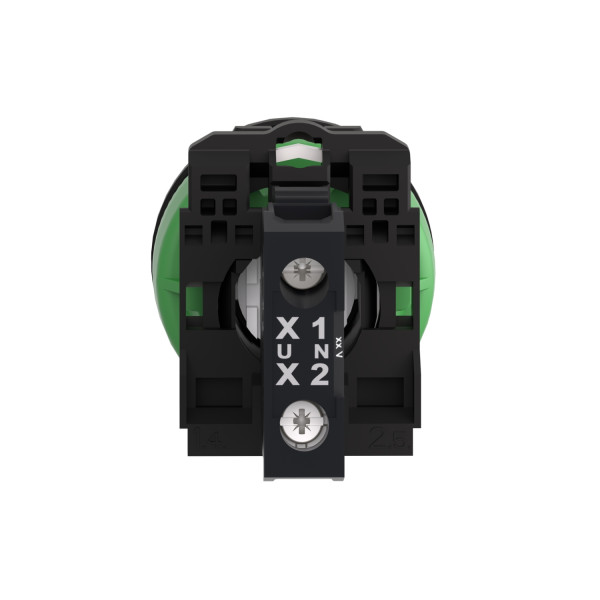 Harmony xb5 - voyant lumineux del - ø22 - flush - vert - 120v - vis étrier
