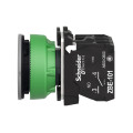 Harmony xb5 - bouton poussoir lum - Ø22 - col flush grise - blanc - 1o+1f - 24v