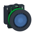 Harmony xb5 - bp lumineux del - ø22 - flush - bleu - 1o+1f - 24v - vis étrier