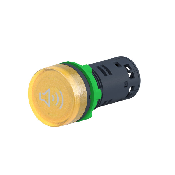 Harmony xb5 - buzzer lumin - Ø22 - jaune - 230/240vac - racc bornier à vis
