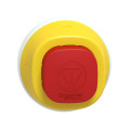 Harmony xb5 - tête bouton arrêt d'urgence - pousser tourner - rouge