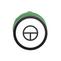 Harmony tête de bouton-poussoir - Ø22 - blanc - noir - T (test)