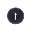 Harmony tête de bouton poussoir - Ø22 - noir - flèche haute