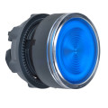 Harmony tête de bouton poussoir lumineux - Ø22 - pour insertion étiquette - bleu