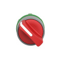 Harmony xb5 - tête de bouton tournant - Ø22 - col grise - 2 posit fixes - rouge