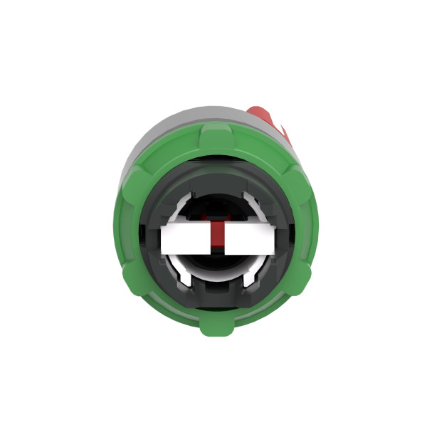 Harmony xb5 - tête de bouton tournant - Ø22 - col grise - 2 posit fixes - rouge