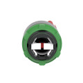 Harmony xb5 - tête de bouton tournant - Ø22 - col grise - 2 posit fixes - rouge