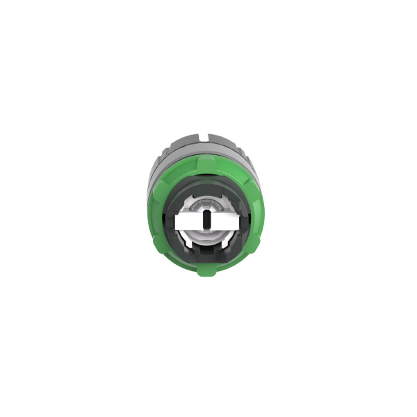 Harmony xb5 - tête bouton à molette - Ø22 - col grise - 3 pos rap au c - noir