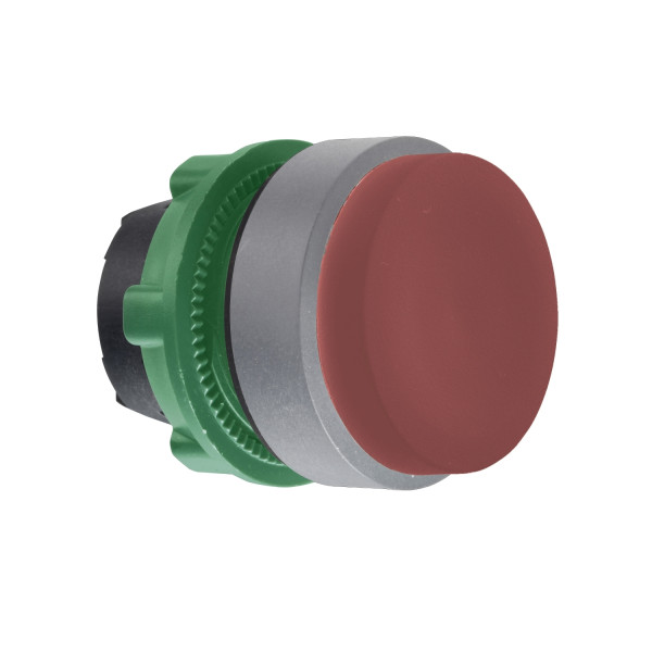 Harmony xb5 - tête bouton pousser-pousser - Ø22 - col grise - dépassant - rouge