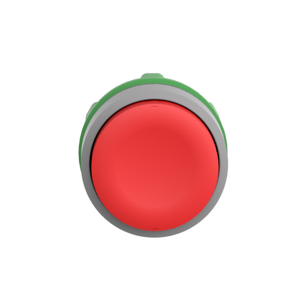 Harmony xb5 - tête bouton pousser-pousser - Ø22 - col grise - dépassant - rouge