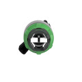 Harmony xb5 - tête bouton tournant à crosse - Ø22 - col grise - 2 pos fix - noir