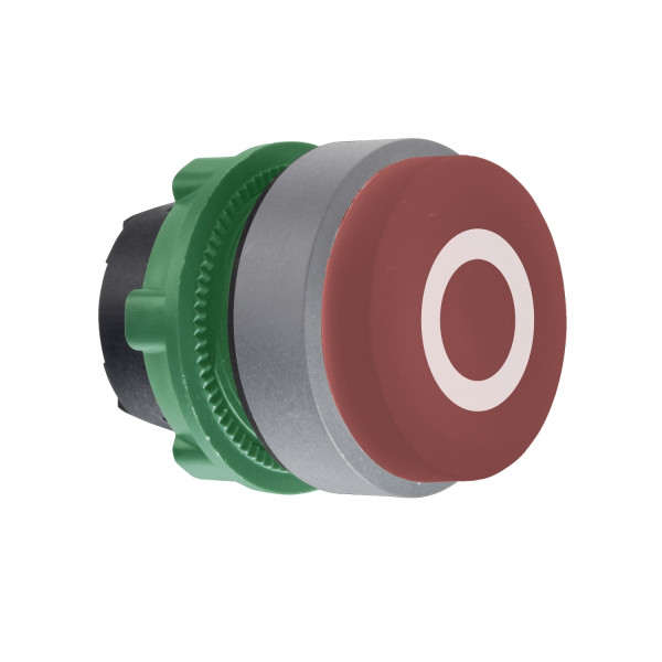 Harmony xb5 - tête bouton poussoir - Ø22 - col grise - dépass - marqué - rouge