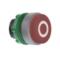 Harmony xb5 - tête bouton poussoir - Ø22 - col grise - dépass - marqué - rouge