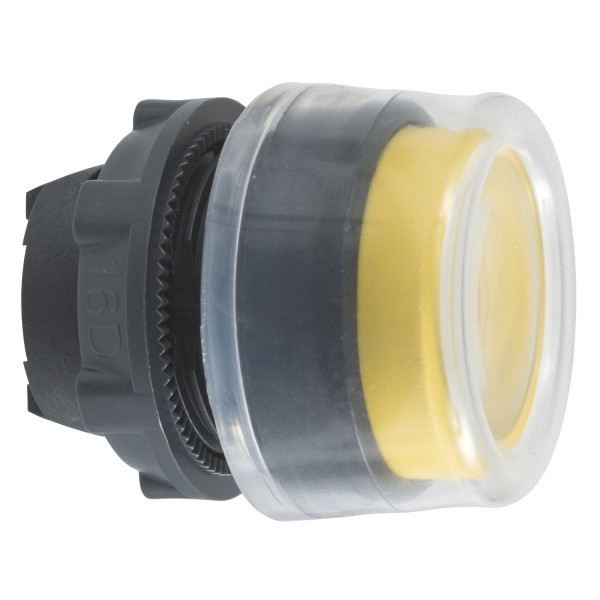 Harmony tête de bouton poussoir + capuchon IP69K - Ø22 - jaune