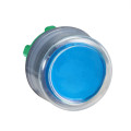 Harmony tête de bouton poussoir + capuchon IP69K - Ø22 - bleu