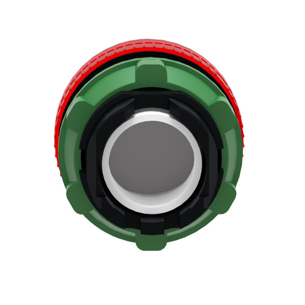 Harmony tête de voyant - Ø22 - rond - cabochon lisse rouge