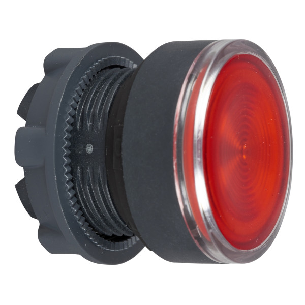 Harmony tête de bouton poussoir lumineux - Ø22 - rouge - strié