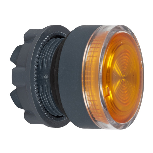 Harmony tête de bouton poussoir lumineux - Ø22 - orange - strié