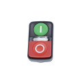 Harmony tête bouton-poussoir double touche Ø22 vert + rouge E S IP66, IP69K