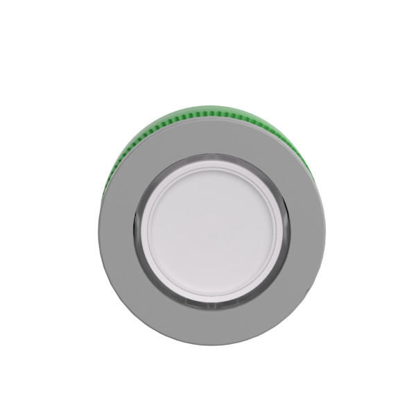 Harmony xb5 - tête bouton poussoir - Ø22 - col flush grise - pour étiq - blanc