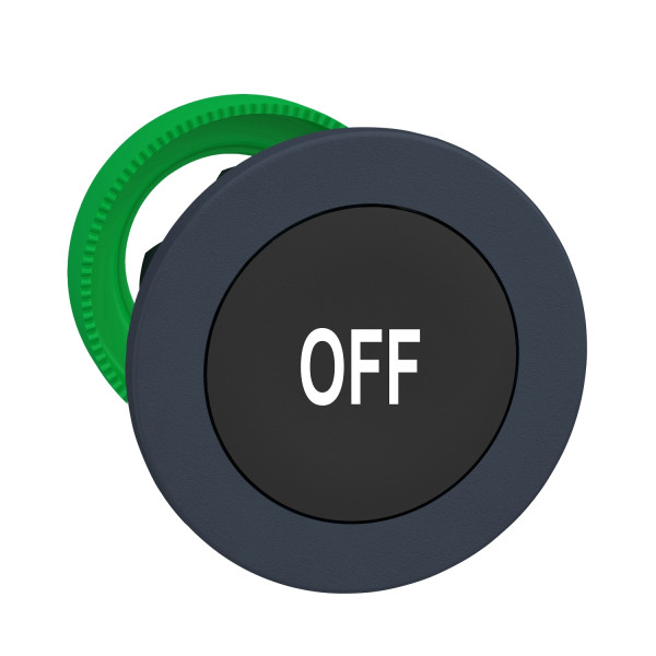 Harmony xb5 - tête bouton poussoir à impulsion - ø22 - flush - marqué - noir