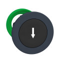 Harmony xb5 - tête bouton poussoir à impulsion - ø22 - flush - marqué - noir