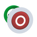 Harmony xb5 - tête bouton poussoir - Ø22 - col flush blanc - marqué 'o' - rouge