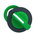 Harmony xb5 - tête bouton tournant flush - 2 posit fix - à manette - Ø22 - vert