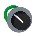 Harmony xb5 - tête bouton à molette - Ø22 - col flush grise - 2 pos fixes - noir