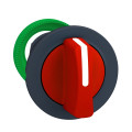 Harmony xb5 - tête bouton tournant flush - 3 posit fix - à manette - Ø22 - rouge