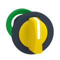 Harmony xb5 - tête bouton tournant flush - 3 posit fix - à manette - Ø22 - jaune