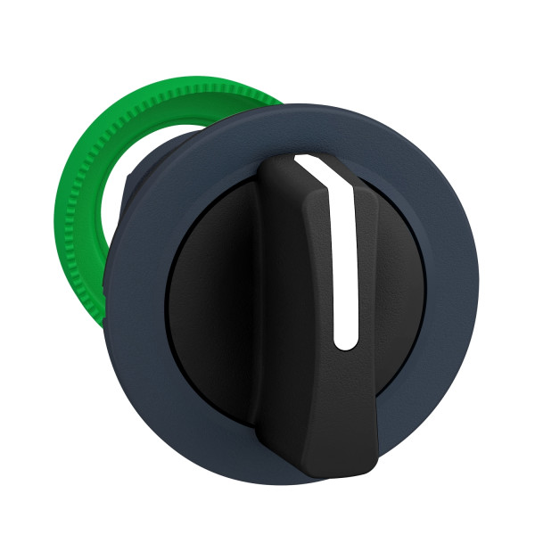 Harmony xb5 - tête bouton tournant flush - 3 posit fix - à manette - Ø22 - noir
