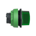 Harmony xb5 - tête bout tourn lumin led - 3 posit fix - à manette - Ø22 - vert