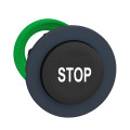 Harmony xb5 - tête bouton poussoir - ø22 - flush - dépassant - marqué - noir