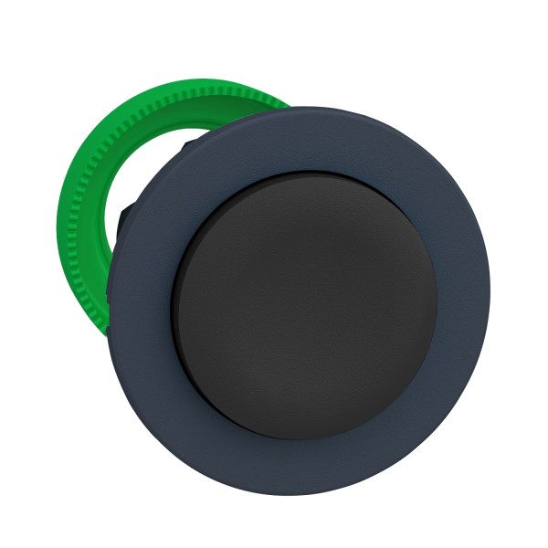 Harmony xb5 - tête bout poussoir flush - à impulsion - dépassant - Ø22 - noir