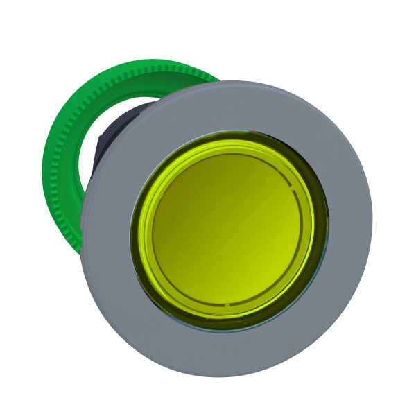 Harmony xb5 - tête voyant del - Ø22 - col flush grise - jaune