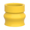 Harmony soufflet jaune - pour bouton-poussoir d'arrêt d'urgence - Ø22