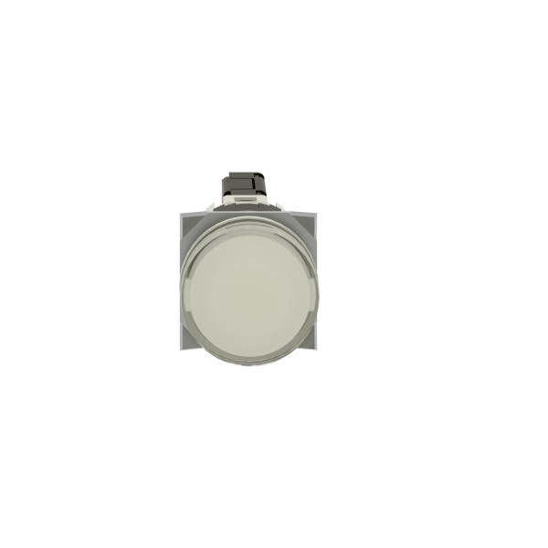 voyant rond diam 16 IP 65 blanc DEL intégrée 24 V cosses