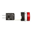 voyant rond diam 16 IP 65 rouge DEL intégrée 24 V cosses