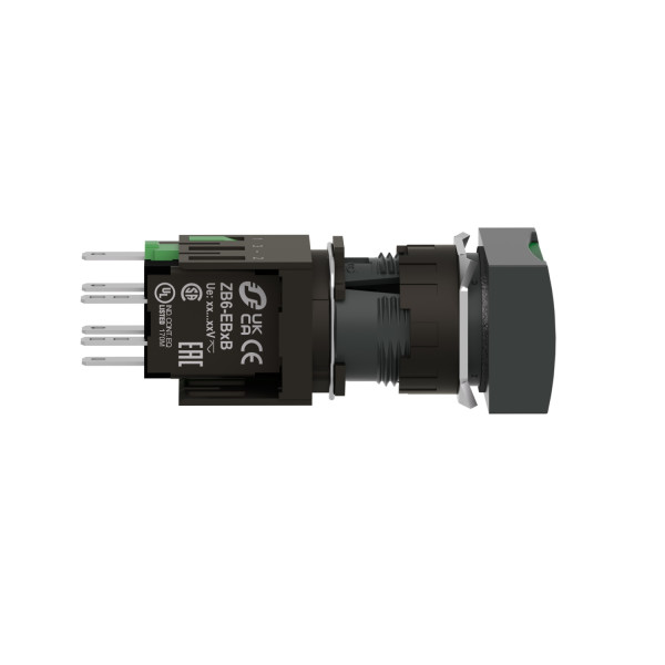 boutonpoussoir lumineux vert diam 16 à impulsion affleurant 24 V 1F