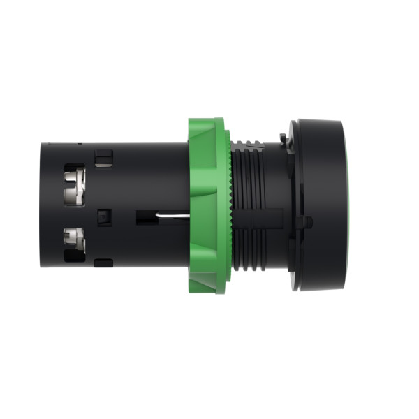Harmony bouton-poussoir affleurant - Ø22 - vert - à accrochage- 1F