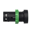 Harmony bouton-poussoir affleurant - Ø22 - vert - à accrochage- 1F