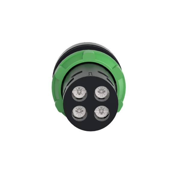 Harmony bouton-poussoir affleurant - Ø22 - vert - à accrochage- 1F