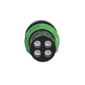 Harmony bouton-poussoir affleurant - Ø22 - vert - à accrochage- 1F