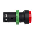 Harmony bouton poussoir lumineux - Ø22 - LED rouge - à impulsion - 1O - 230v