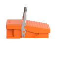 interrupteur à pied simple XPER sans capot métallique orange 1O plus 1F