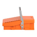 interrupteur à pied simple XPER sans capot métallique orange 1O plus 1F